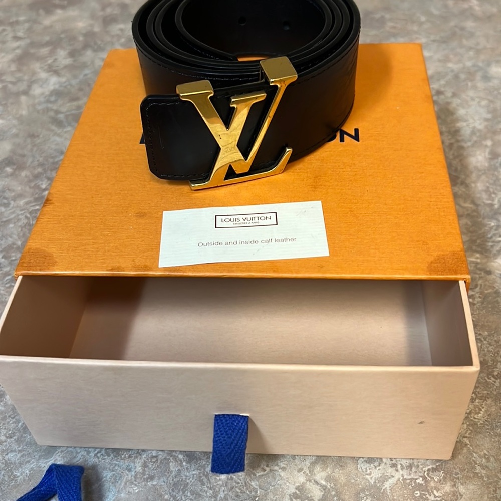 Louis Vuitton belt box dust bag original receipt size 95 very good condition